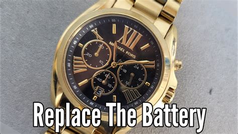 how to program michael kors watch|how to change michael kors watch battery.